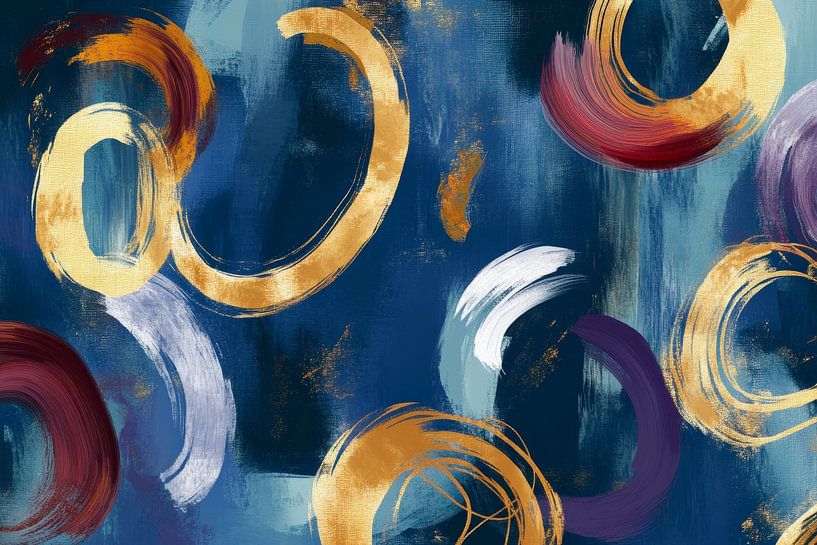 Moderne abstrakte Farbkombinationen von Poster Art Shop