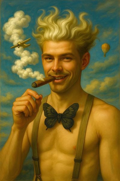 Cloud Smoking, Sky's the Limit van Moonheart Artworks