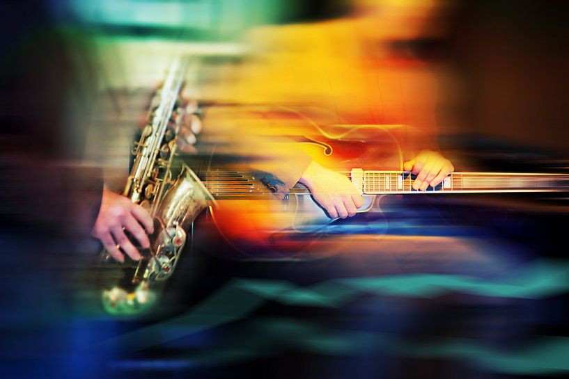 jazz music in cafe by Ariadna de Raadt-Goldberg