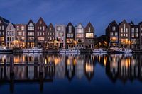 Het blauwe uurtje aan de Kelderwindkade in Haarlem