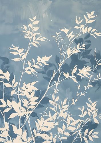 Weiße Blätter von Blumen Studio