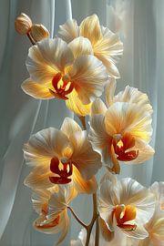 Chinese orchids (Phalaenopsis) with a touch of artistry: by Egon Zitter