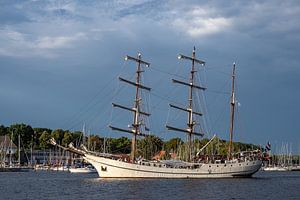 Segelschiffe auf der Hanse Sail in Rostock