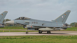 Luftwaffe Eurofighter Typhoon gevechtsvliegtuig.