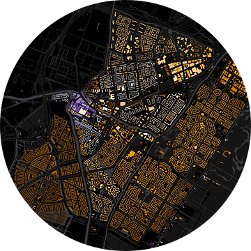Kaart van Purmerend abstract van Maps Are Art