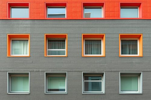 Buildings in colourful tones