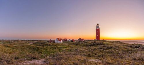 Vuurtoren Eierland Texel - zonsondergang