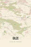 Vintage landkaart van Gilze (Noord-Brabant)