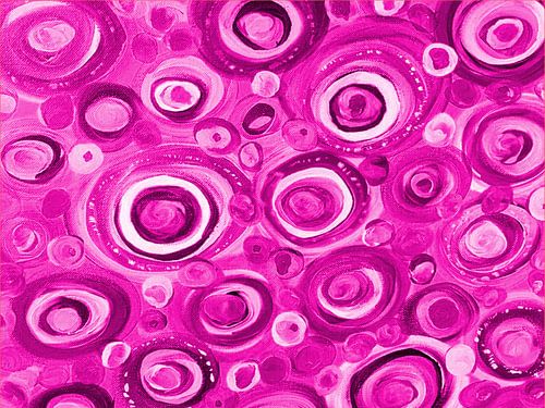 pinke Kreise sur Herzmotivation by Katrin Behr