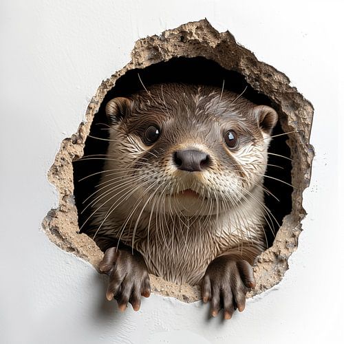 Otter uit de muur