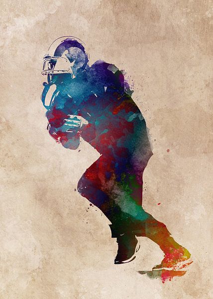 American football player #football #sport by JBJart Justyna Jaszke