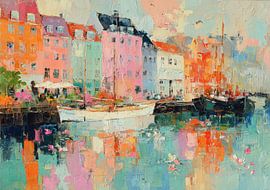Les maisons colorées du port de Nyhavn sur Niklas Maximilian