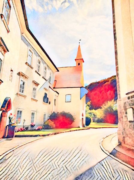 On the road in Hallein by zam art