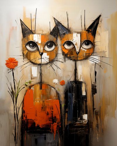 Katten Schilderij