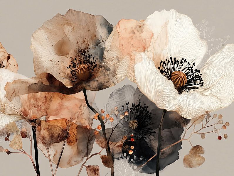 Sepia Garden by Cats & Dotz