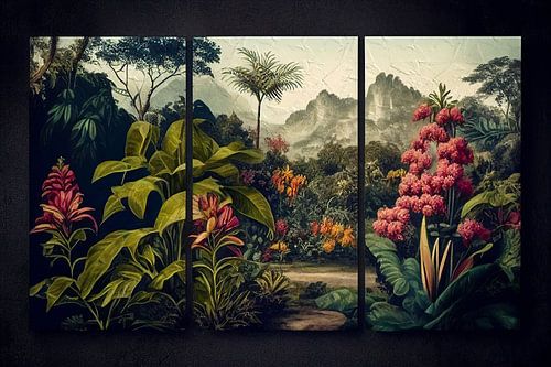 Jardin botanique, triptyque