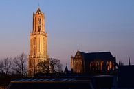 Domtoren en Domkerk in Utrecht van Donker Utrecht thumbnail