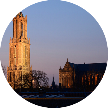Domtoren en Domkerk in Utrecht van Donker Utrecht