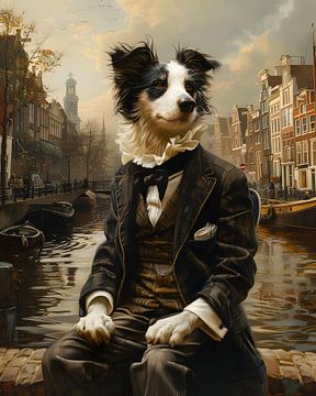 Border Collie in Amsterdam van But First Framing