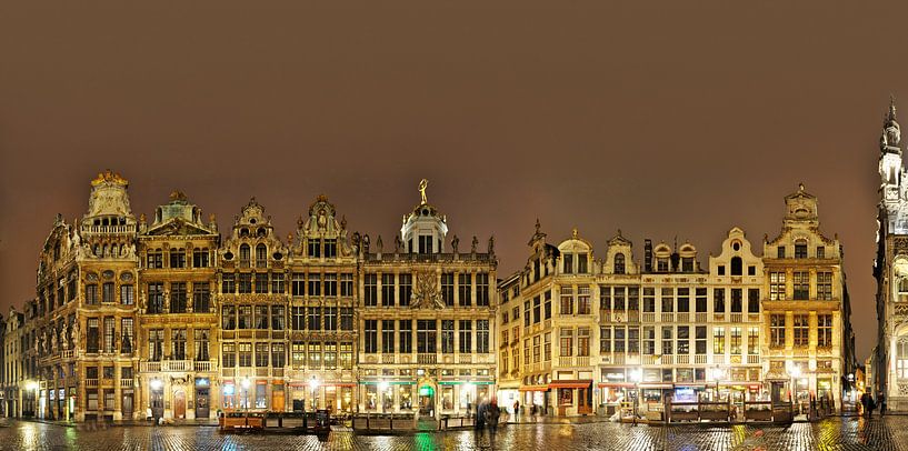 Brüssel Grand Place Panorama von Panorama Streetline