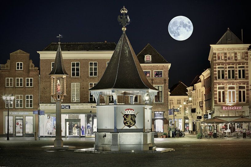 Den Bosch bei Vollmond von Jasper van de Gein Photography
