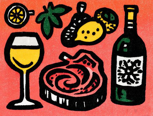 Weinsteak | Würziges Festmahl Moment von OMG Art