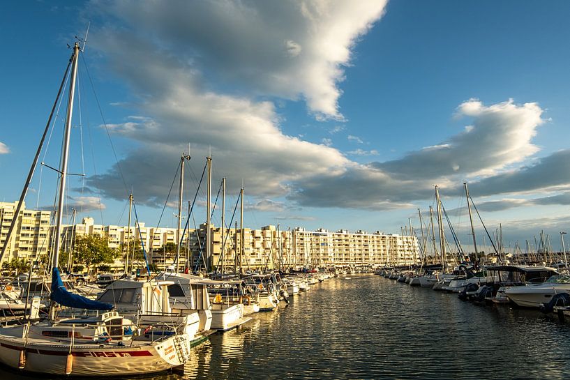 Jachthaven in Perols Frankrijk van Dieter Walther