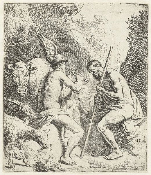 Mercury puts Argus to sleep with his flute, Jan Lievens, 1625 - 1626. by Marieke de Koning