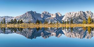 Alpenpanorama vanaf de Wilder Kaiser in Tirol van Voss Fine Art Fotografie