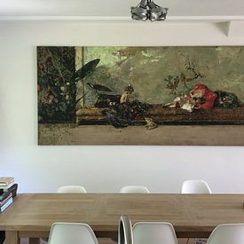 Kundenfoto: Die Kinder des Malers im Japanischen Salon, Mariano Fortuny, auf leinwand