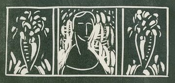 Linoleum Cut with Tribute by Sherwood Anderson, Alfred Henry Maurer