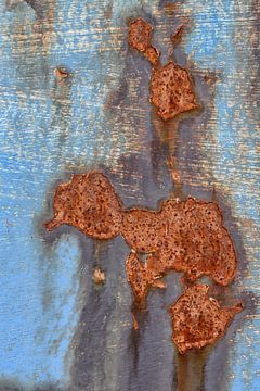 Blue Industrial Texture - rust and patina in a vintage look