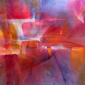 Colourspaces - red meets blue and orange by Annette Schmucker
