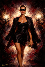 Glamour Art – Velvet Paparazzi von Johannas Art Creations