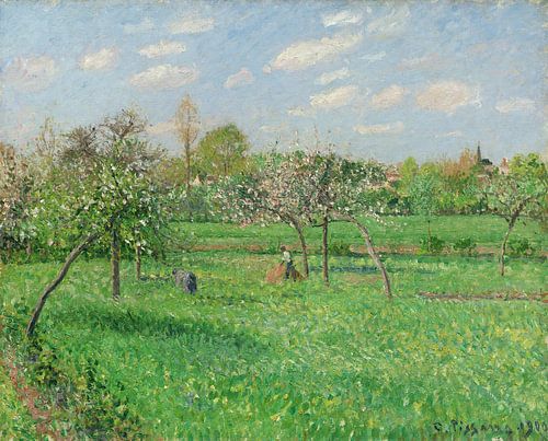 Camille Pissarro,Printemps, matin, nuageux, Eragny
