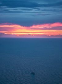 End of work at sunrise by Konstantin