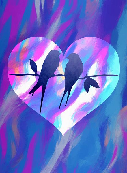 Birds in Love by Georgia Chagas