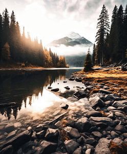Sonnenuntergang im Herbst