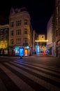 Beleuchtung der Kalverstraat in amsterdam bei Nacht von Bart Ros Miniaturansicht