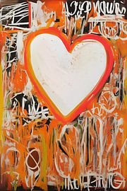 For Love I - POP ART Abstract Bild Kunst Streetart von Sabine Minten