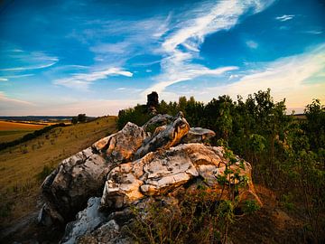 Teufelsmauer (Schweinskopf) dans le soleil matinal