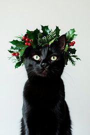 Weihnachtskatze von Poster Art Shop