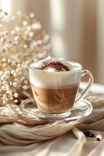 boire une tasse de café ou de cappuccino