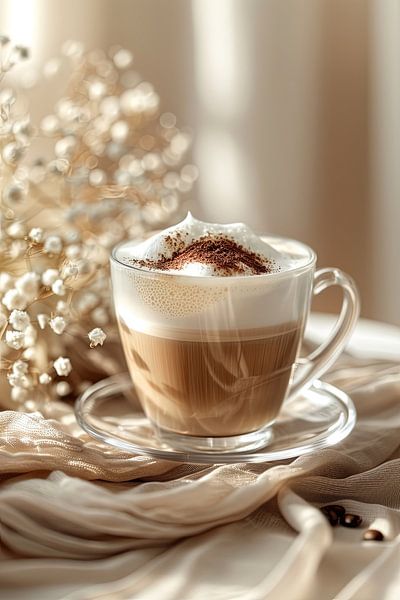 eine Tasse Kaffee oder Cappuccino trinken von Egon Zitter