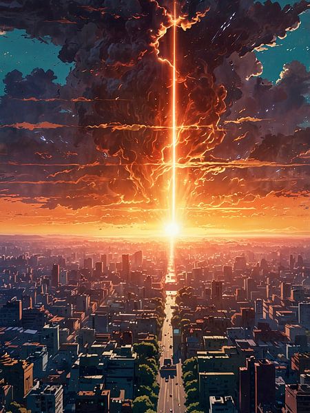 Sunset Cityscape by Rizal Azhari