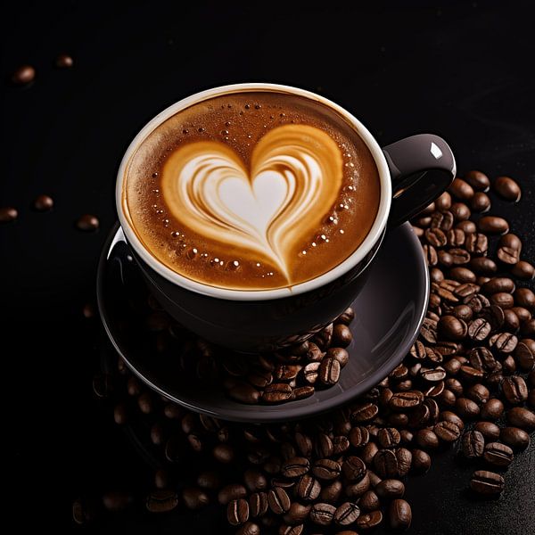 Koffie met bonen van TheXclusive Art