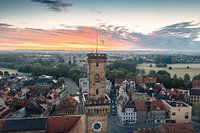 Stadhuis van Fürth met klaverbladvlag