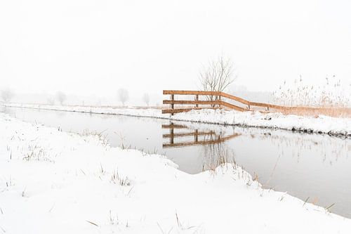 Paysage de neige sur Iris Zoutendijk