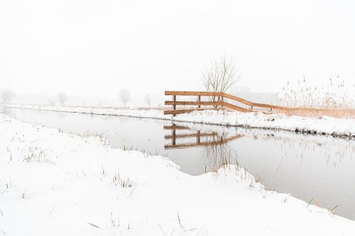 Sneeuw Landschap van Iris Zoutendijk