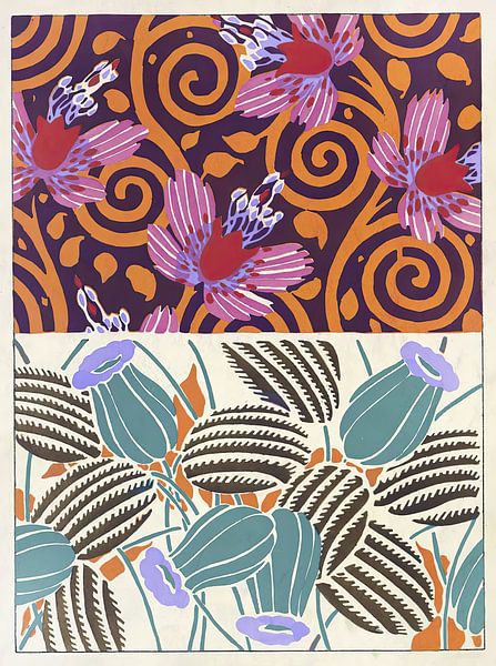 Émile-Allain Séguy - Ideas for fabrics and carpets by Peter Balan